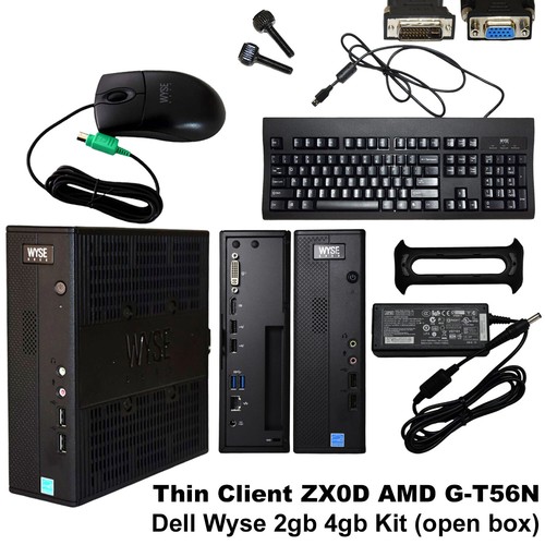 Dell Wyse 7020 Thin Client AMD G-T56N 1.65 GHz 2GB RAM 4GB SSD RJ45 909714-01L - Picture 2 of 21
