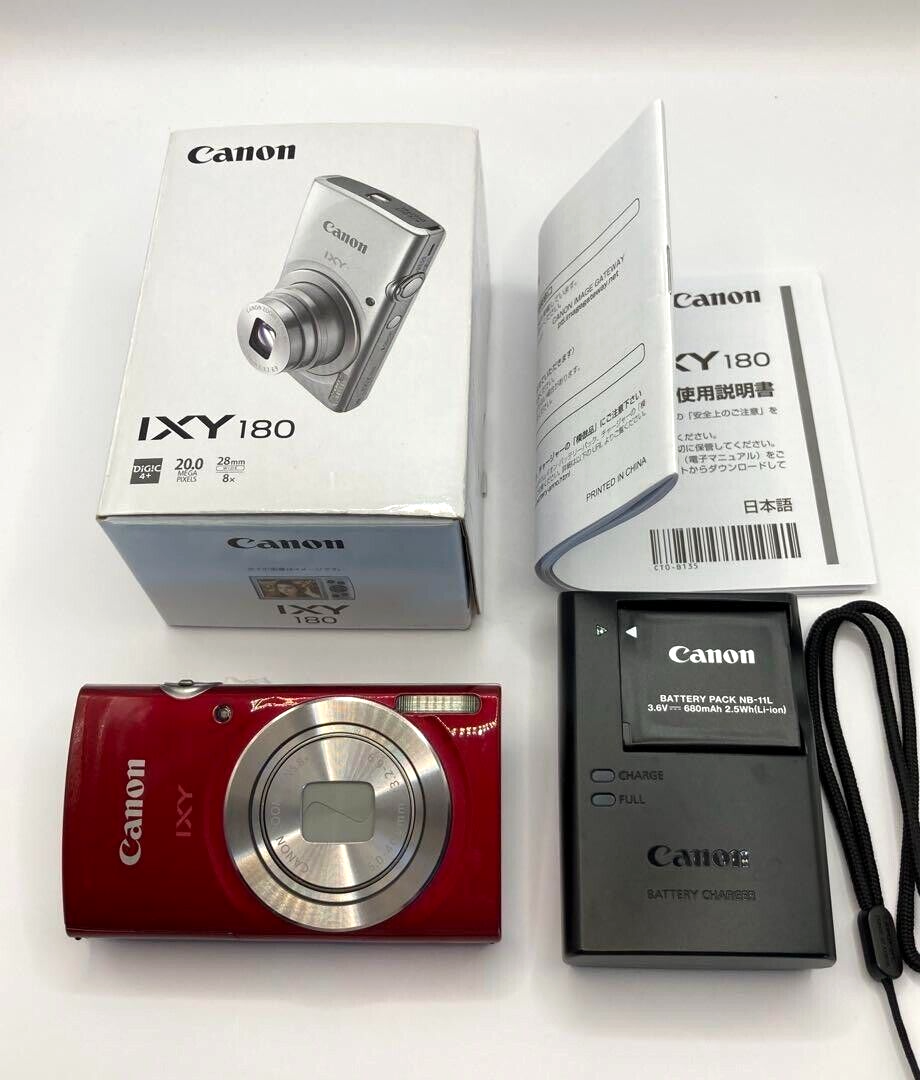 Near Mint in Box] Canon IXY 180 PowerShot 20.0MP Digital Camera