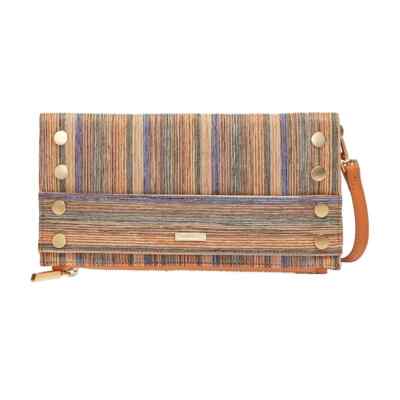 295$ Hammitt Ryan Valley Sunset Stripe Crossbody -Clutch