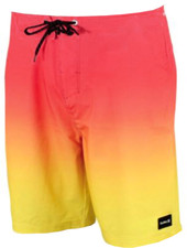 Hurley Phantom Weekender Board Shorts - NWT Mens 40 Red / Yellow - 47052-F2