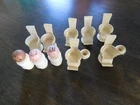 Vintage Fisher Price Little People Dentist and Barber Chairs Lot 10 Piece #fp11