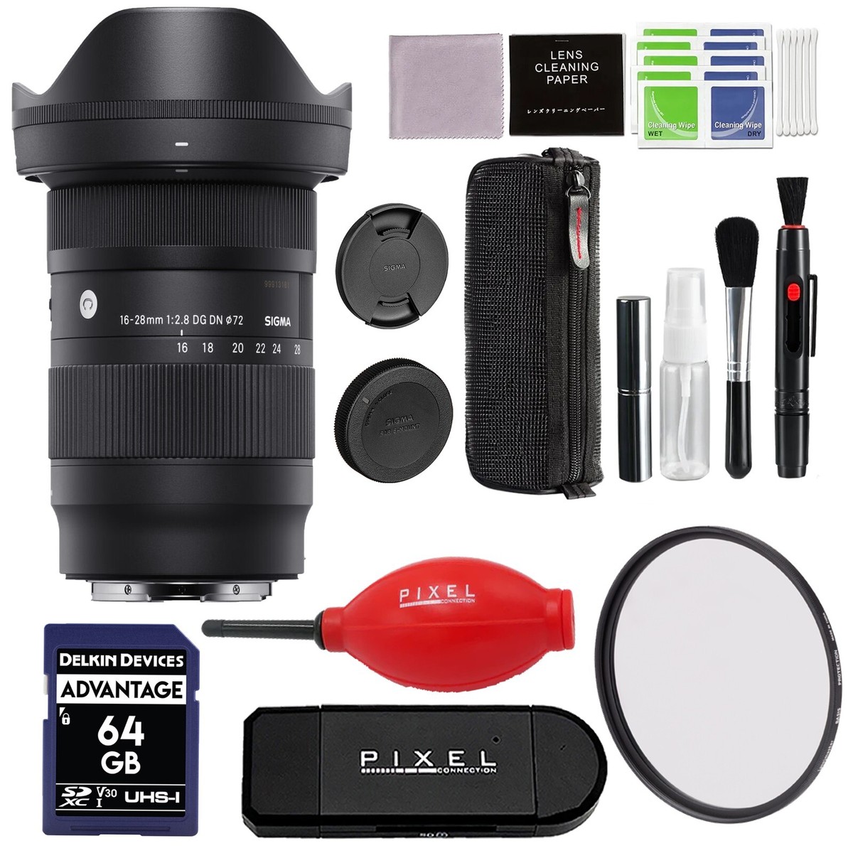 Sigma 16-28mm f/2.8 DG DN Contemporary Lens for Sony E Bundle w