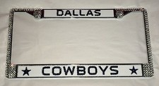 Dallas Cowboys Football Bling License Plate Frame Made With Swarovski Crystal Dallas Cowboys Football Bling License Plate Frame Made With Swarovski Crystal