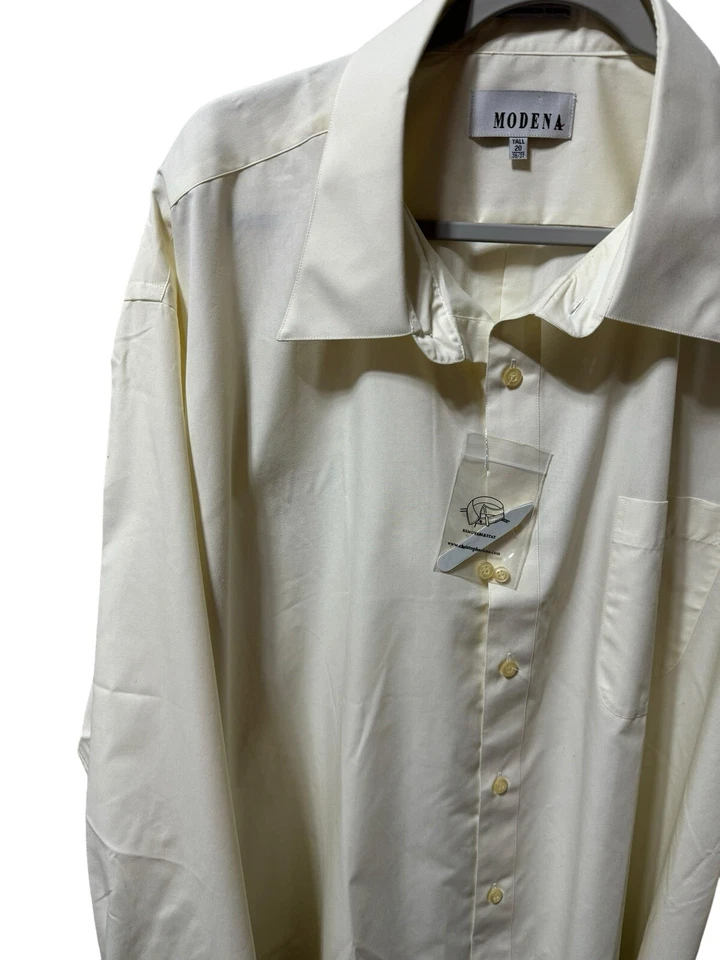 Camisa de Vestir Módena Crudo Pálido Nueva Alta 20 Mangas 36/37 Foto 4 de 4