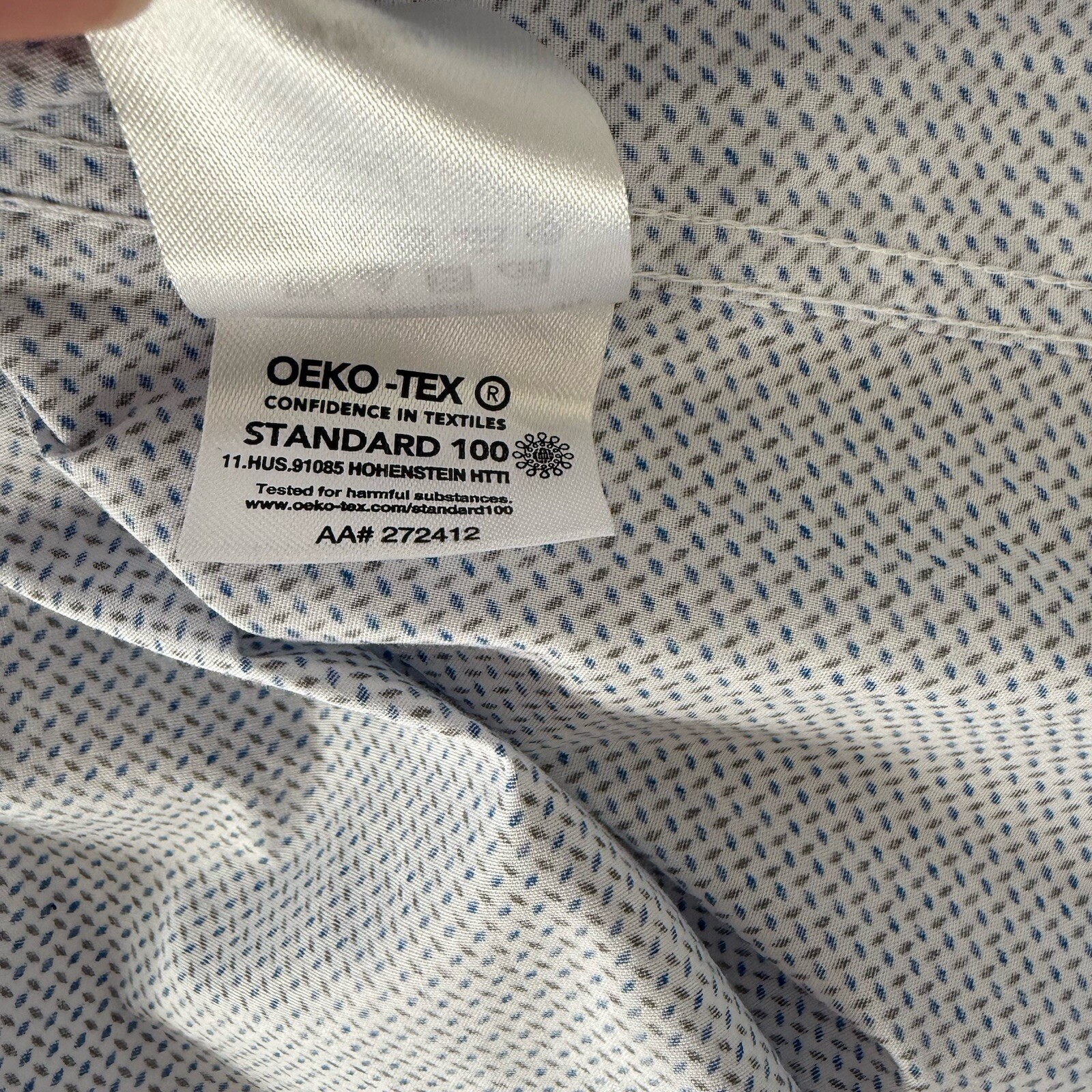 Michael Kors Patterned  SLIM FIT Dress Shirt Size 16 31/35 LARGE Long Sleeve thumbnail 7