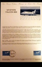 France Museum Postal FDC 23-85 Mystere Falcon 900 10F The Bourget 1985
