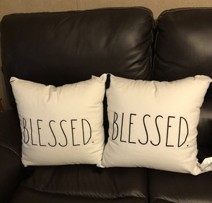rae dunn blessed pillow