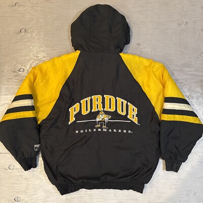 Vintage 90s Logo 7 NCAA Purdue Boilermakers Full Zip Hooded Jacket