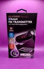 Travelocity Platinum Series  Bluetooth FM Transmitter with Dual USB Charge Ports