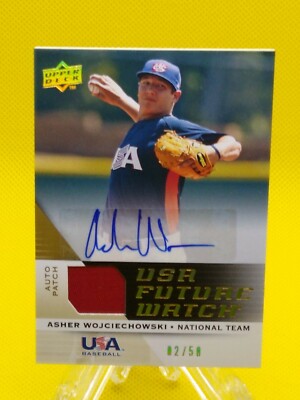 Asher Wojciechowski 2009 UD USA Future Watch AUTOGRAPH JERSEY #22 Team USA 2/50