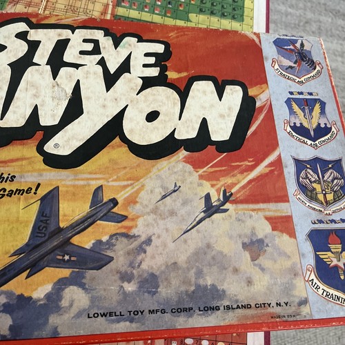 Vntg 1959 STEVE CANYON Air Force Board Game Comic Strip Action Atomic Jet Pilot - Picture 3 of 24