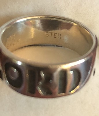 Jesus Is Lord Ring Bob Siemons Designs Sterling Silver 925 Ring Size 9.25