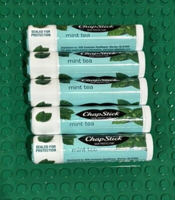 Five Chapstick SPA Collection Mint Tea Lip Balm Lot New