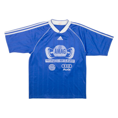 Adidas Herren Fußball Shirt Trikot Blau M