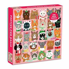 Festive Furballs 500 Piece Puzzle by Galison