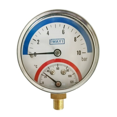 Thermo-manometer Temperature & Pressure Gauge G1/4 for Floor Heating System - Picture 3 of 6
