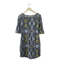 Soybu Small Dress Roll Tab Sleeves Pullover Stretch Travel Knee Length Womens