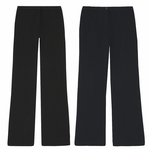Ladies Womens Boot Cut Trousers Big And 