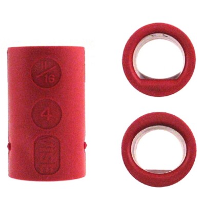 2 Stück Vise Grip Power Lift Oval Bowling Ball Fingereinsätze Doppelpack rot