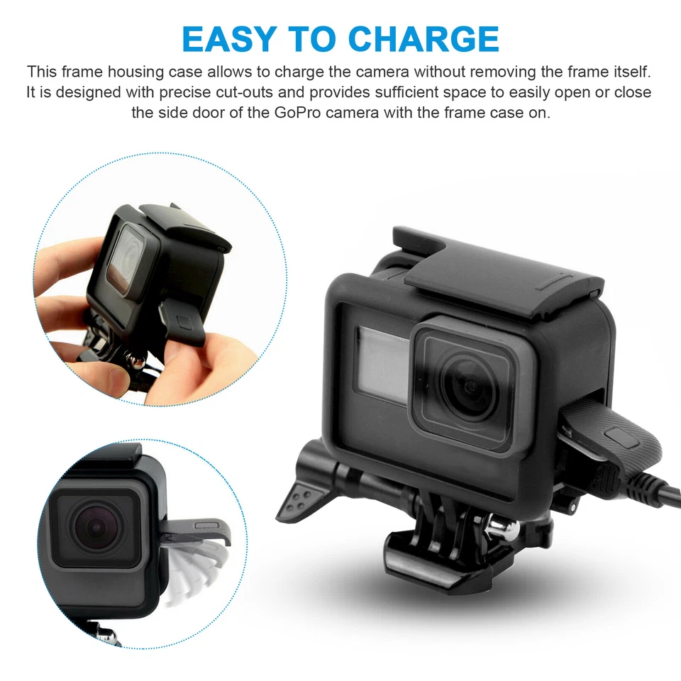 Frame For GoPro HERO 5/6/7Black Mount Housing Border Protective Shell Case Cover - Image 3 of 4