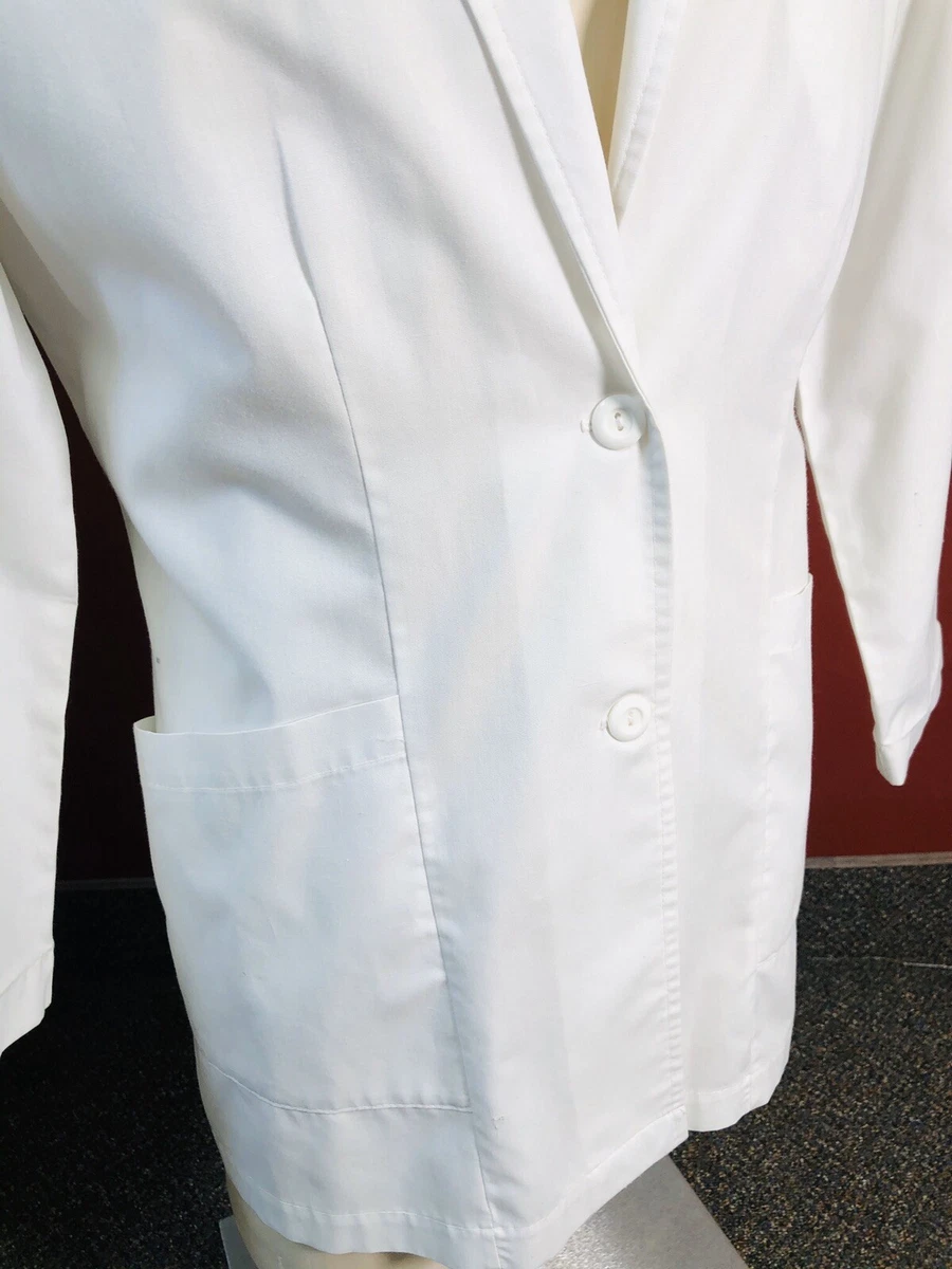 Barco Lab Coat Pharmacist Doctor Nurse White Pockets Shirt Size 16 Style #1891