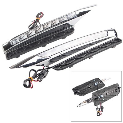 2X LED Tagfahrlicht für BMW X5 E70 Auto Nebel DRL ABS Gehäuse & LED Birne