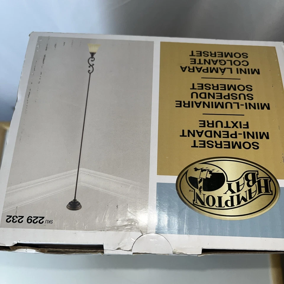 Hampton Bay 229-232 SOMERSET 1-luz Somerset Mini-Colgante Accesorio Bronce Foto 2 de 4