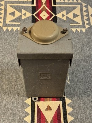 Vintage Square D Steel Electrical Disconnect Box Industrial Enclosure