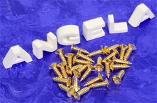 24 Vintage Style Gold Plated Pickguard And Control Plate Mounting Screws, VPG24