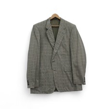 Austin Reed Pure New Wool Men's Check Jacket Casual Blazer 42" Long - Preloved