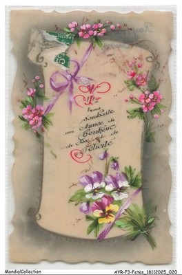 AYRP3-0138-FETES - Celluloid Card - Wishes you a year of happiness