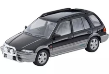 Mini car 164 LV-N293a Honda Civic Shuttle Beagle 1994 Black x Gray "Tomica