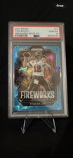 2022 Panini Prizm - Fireworks Tom Brady #F-3 Blue Ice Prizm 01/99 