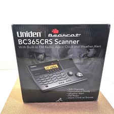 Uniden BC365CRS 500 Channel Scanner and Alarm Clock, Snooze, FM Radio Never Used