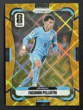 Facundo Pellistri 2026 Panini Prizm FIFA World Cup Gold Celestial Lattice /10