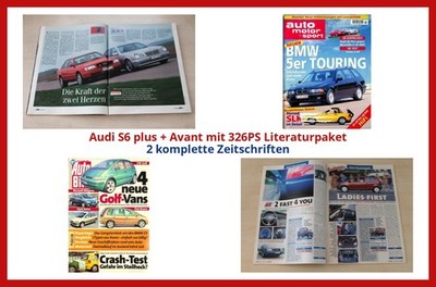 Audi S6 plus + Avant mit 326PS Literaturpaket - 2 komplette Zeitschriften