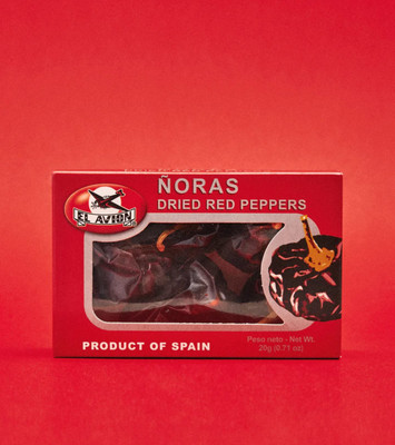 Nora Dried Peppers from Spain 0.71 Ounce for Paella Soups and Sauces