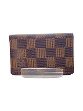 LOUIS VUITTON Damier Ebene Organizer de Poche Brown Card Case N61721 Pre-Owned