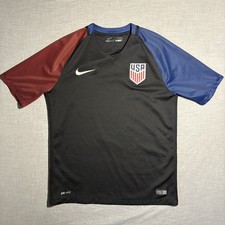 Nike USA National Team Away Soccer Jersey Mens M Black USMNT 2016-17 Dri-Fit