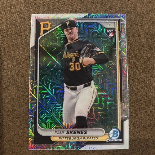 Paul Skenes RARE ROOKIE RC MOJO REFRACTOR BOWMAN INVESTMENT CARD SP PIRATES MINT