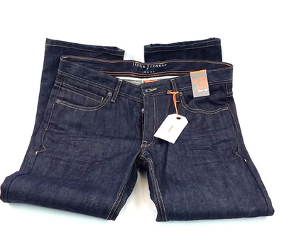 Jasper Conran Jeans Mens W38 L32 Reg NWT Slim Leg Dark Blue 100% Cotton Casual