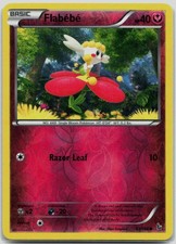 Flabebe Reverse Holo 63/106 Common Flashfire Pokemon LP
