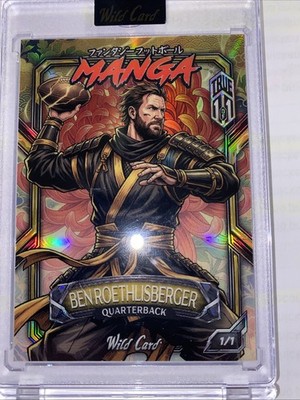 Ben Roethlisberger Manga True 1/1 2026 Wild Card Fantasy Football Kanji Steelers