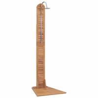 Gartendusche Teak Massiv 70X75X204 Cm Holz