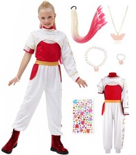 9 Pcs Zombies Costume for Girls Cheerleader Uniform Top Pant Coat Outfits 7-...