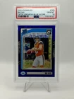 2024 Donruss - Rated Rookie Bo Nix #369 Optic Preview Blue Scope Prizm PSA 10