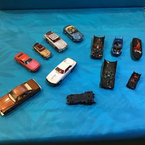 Vintage Collection of corgi James Bond 007 & Batman Batmobile's