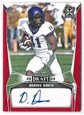 Derius Davis 2023 Leaf Draft Auto Red #BA-DD2