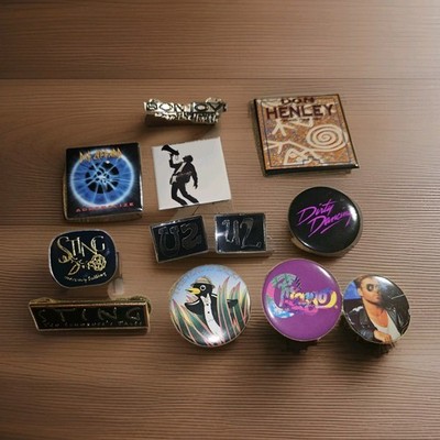 Rare VTG George Michael 1980s-90s Concert Pins And Set Of 12