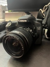 Canon EOS 70D camera with EF-S 18-55 f/4-5.6 IS STM
